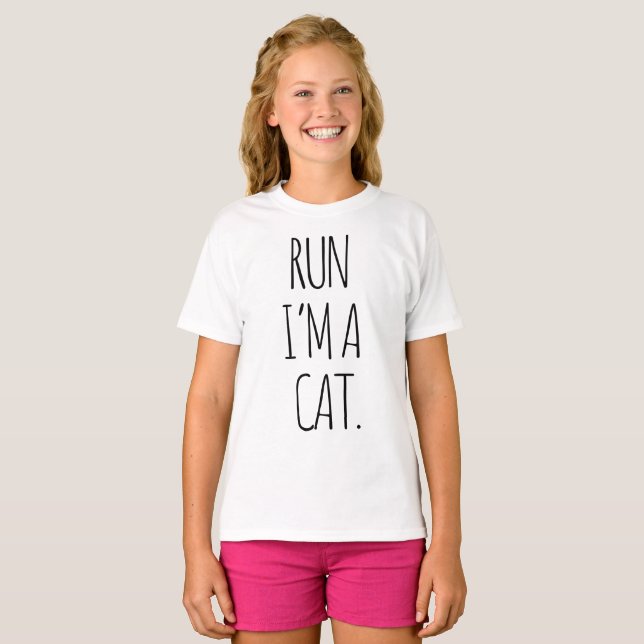 CAMISETA RUN I M A CAT (Anverso completo)