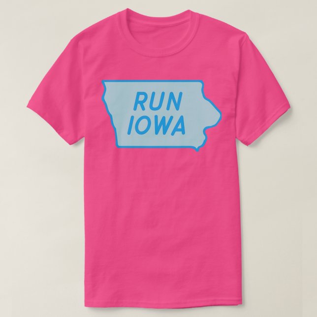 Camiseta Run Iowa (Diseño del anverso)