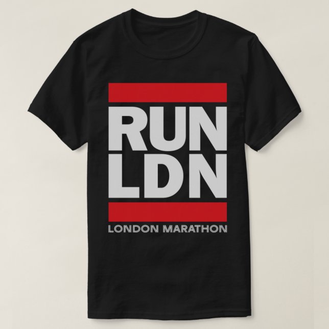 Camiseta RUN LND - La Maratón de Londres (Diseño del anverso)