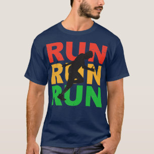 Camiseta Run Run Run Marathon Jogger Runner Gift Idea