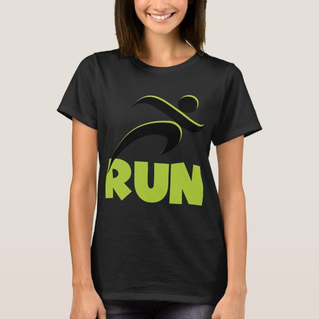 Camiseta RUN Spring Green Fitness Running (Anverso)
