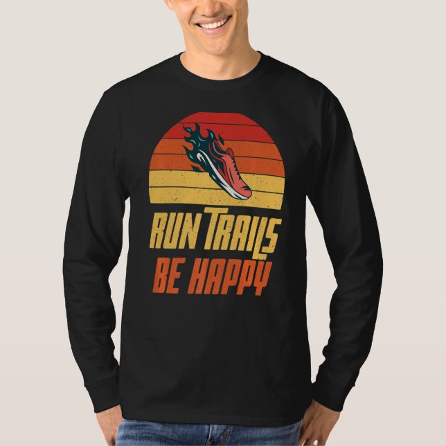 Camiseta Run Trails be happy Marathon Runner (Anverso)