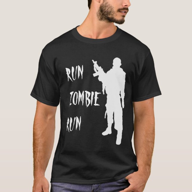 Camiseta Run Zombie Run -Shirt (Anverso)