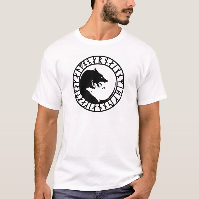 Camiseta Runas calamitosas rúnicas del nordic de los (Anverso)
