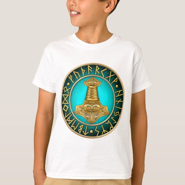 Camiseta Runas - martillo de los Thors - trullo (Anverso)