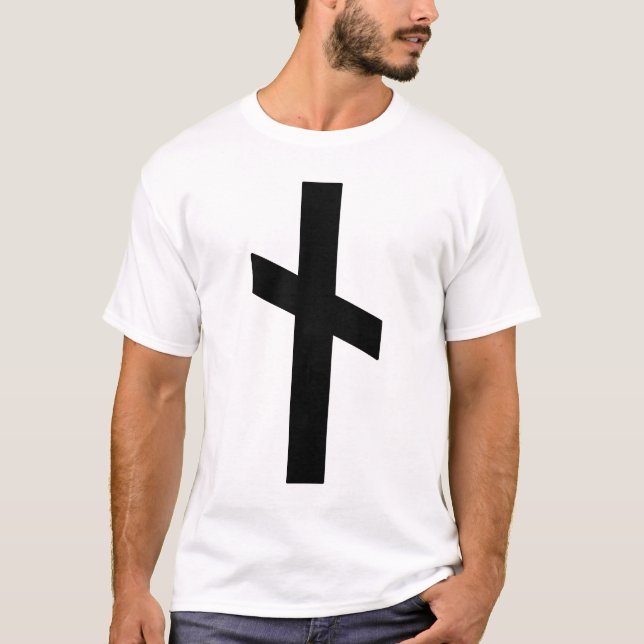 Camiseta Rune Nauthiz (negro) (Anverso)