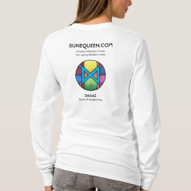 Camiseta RuneQueen Dagaz - Despertar (Reverso)