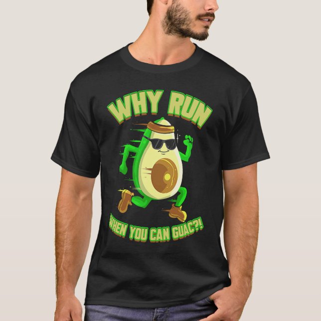 Camiseta Runner Avocado  for Jogger Vegan Marathon (Anverso)