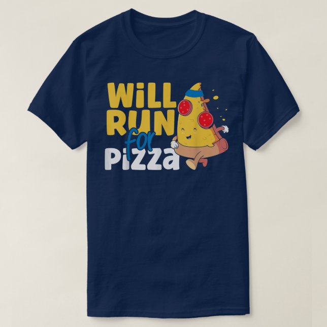 Camiseta Runner Half Marathza Pizza Correrá Por Pi (Diseño del anverso)