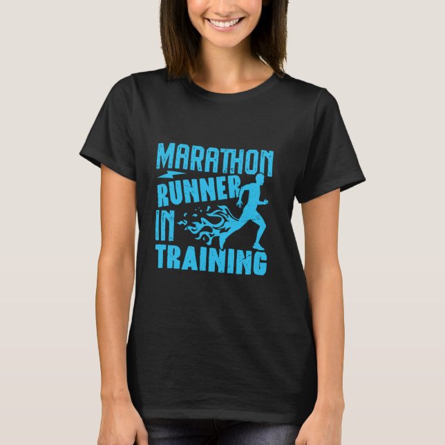 Camiseta Runner MARATHON RUNNER IN TRAINING Funny Marathon  (Anverso)
