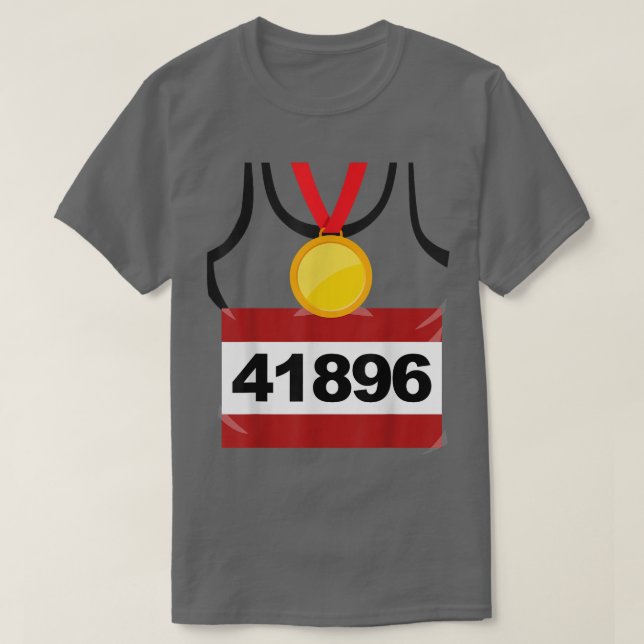 Camiseta Runner mitad Marathon Halloween Costume Vin (Diseño del anverso)