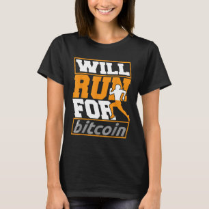 Camiseta Runner Running Se Ejecutará Para Bitcoin