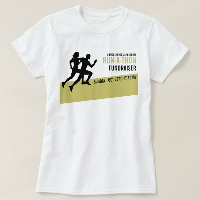 Camiseta Runner Silhouette, evento de organización benéfica (Diseño del anverso)