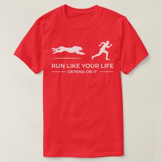 Camiseta Runner sprinter running gift sport marathon run (Diseño del anverso)
