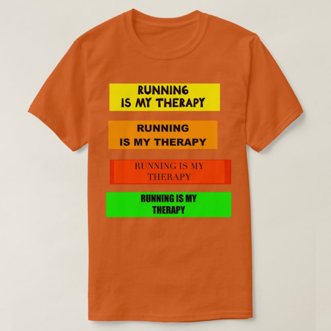 Camiseta Running Is My Therapy 112 (Diseño del anverso)