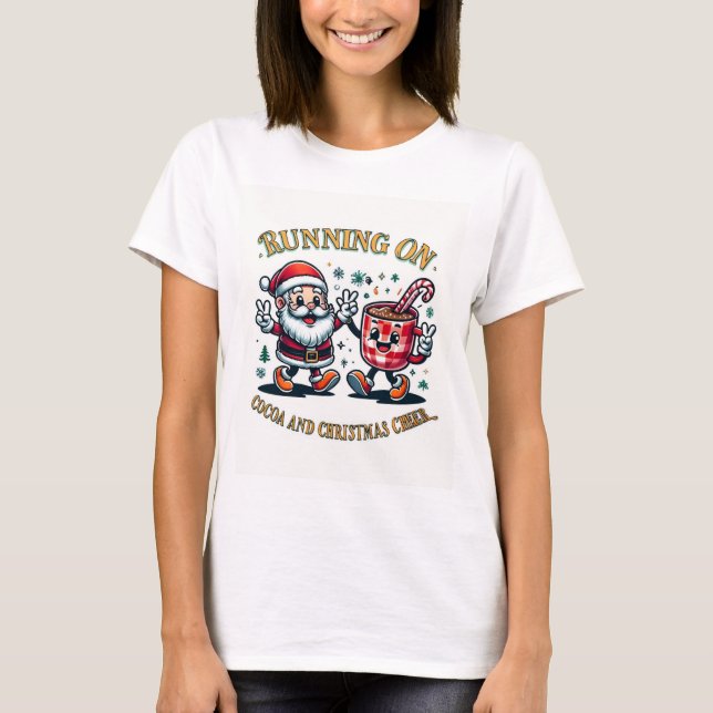 Camiseta Running on Christmas Cheer (Anverso)