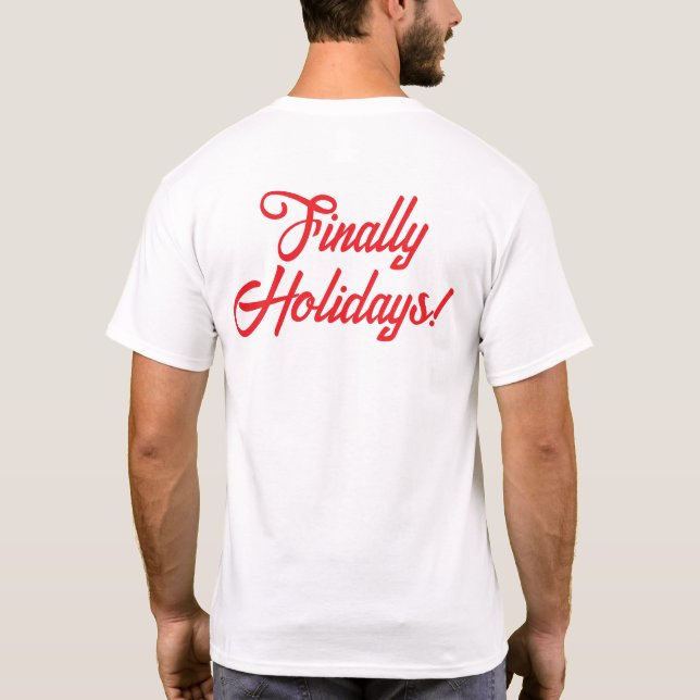 Camiseta Running on Cocoa & Deadlines - Christmas T-Shirt (Reverso)