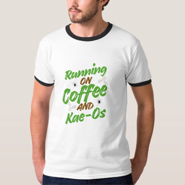 Camiseta “Running on Coffee & Kae-Os T-shirt” (Anverso)