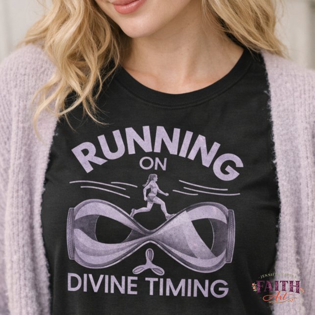 Camiseta Running on Divine Timing Christian Running Shirt – (Subido por el creador)