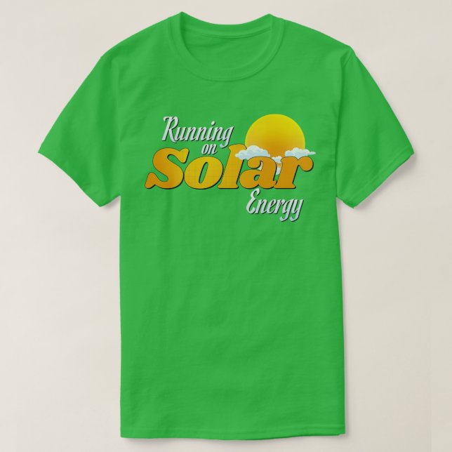 Camiseta Running on Solar Energy (Diseño del anverso)