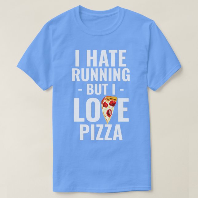 Camiseta Running runner pizza funny saying gift sports (Diseño del anverso)