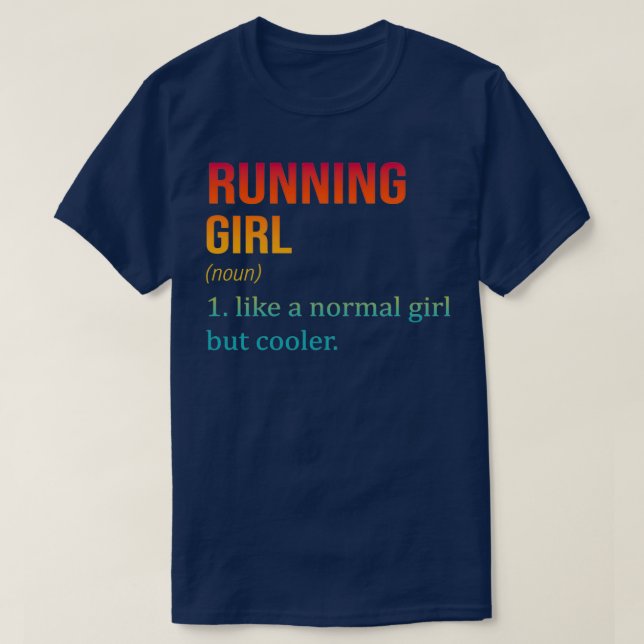 Camiseta RUNNNING Chica Como Un Chica Normal Pero Más Fresc (Diseño del anverso)