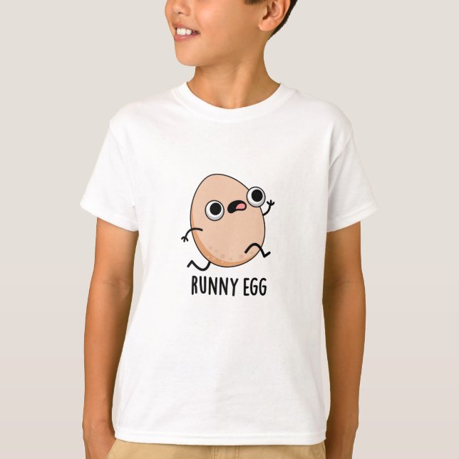 Camiseta Runny Egg Funny Huevo Huevo Huevo Pun (Anverso)