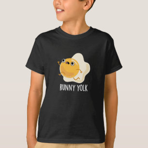 Camiseta Runny Yolk Funny Food Egg Pun Dark BG