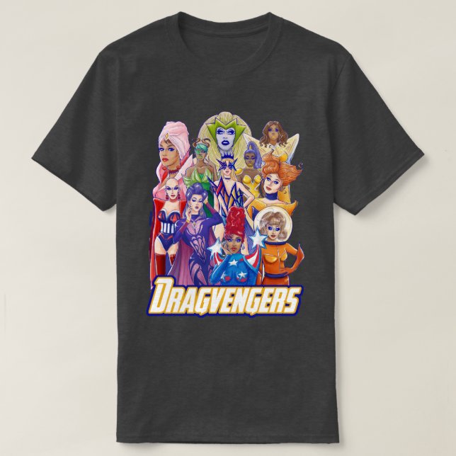 Camiseta RuPauls Dragvengers Todos los ganadores (Diseño del anverso)