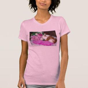 Camiseta Rupert y rosas - conejillo de Indias