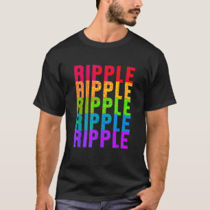 Camiseta Ruptura Colorida de la divisa de cifrado XRP Block