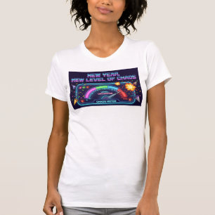 Camiseta Ruptura de límite de neón: El medidor de caos desc