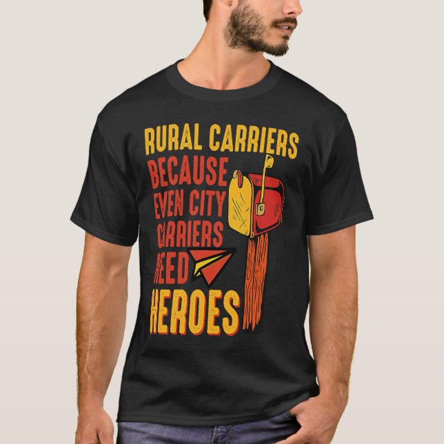 Camiseta Rural Carriers Mail Delivery Mailman Postman Posta (Anverso)