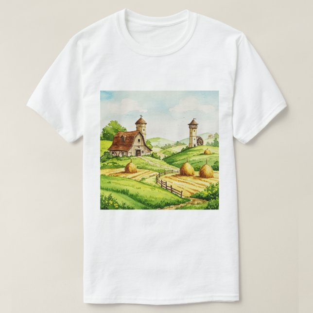 Camiseta Rural landscape (Diseño del anverso)