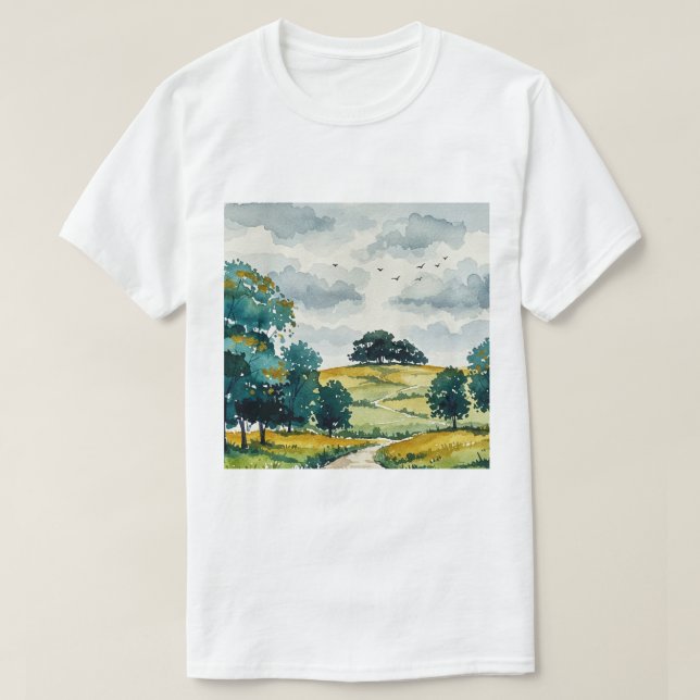 Camiseta Rural landscape (Diseño del anverso)