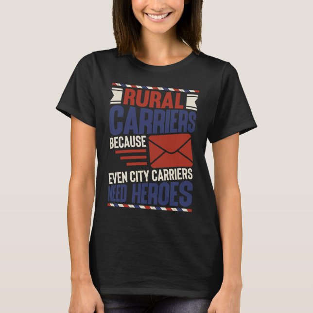 Camiseta Rural Mail Postal Carrier   Post Office (Anverso)