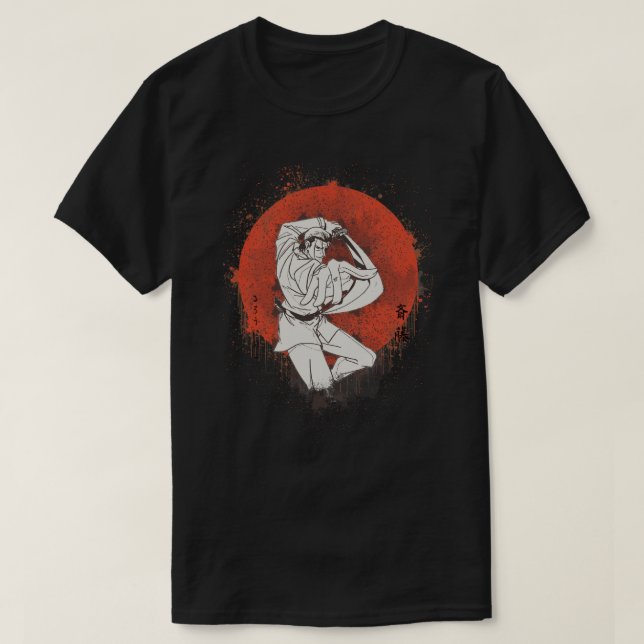Camiseta Rurouni Kenshin Saito Hajime JAPAN SUN (Diseño del anverso)