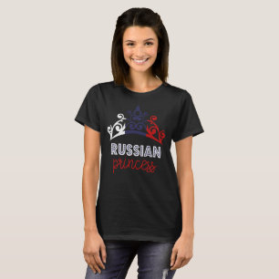 Camiseta rusa de la bandera nacional de princesa