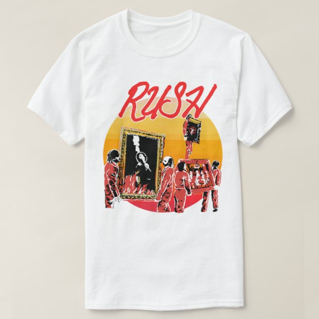 Camiseta Rush Band Tour 1981 (Diseño del anverso)
