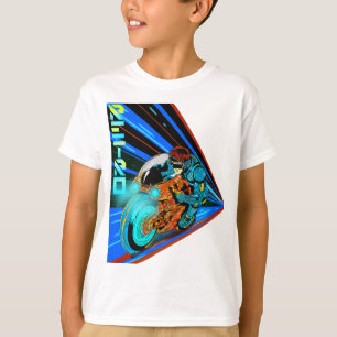 Camiseta Rush retro: velocidad neón
