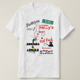 Camiseta Rush Street, clubes nocturnos de Chicago