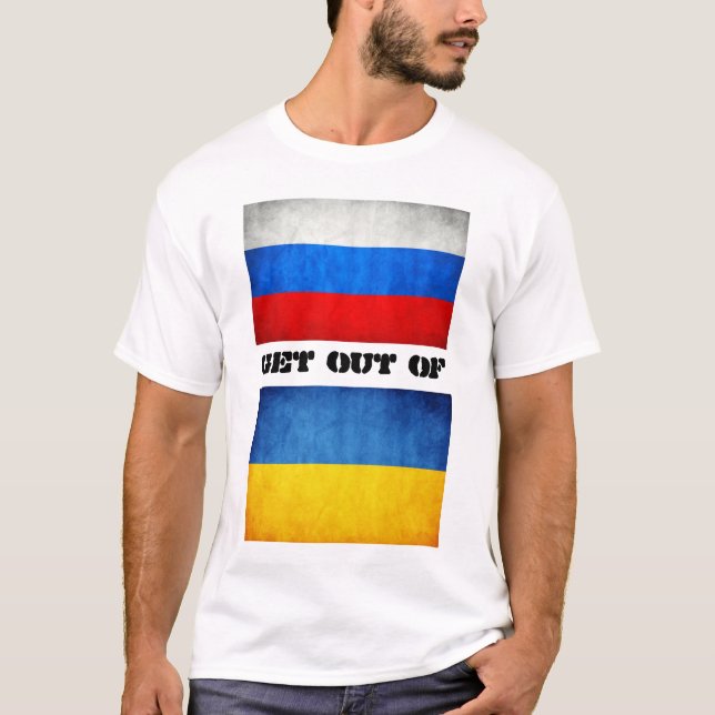 Camiseta Rusia fuera de Ucrania (Anverso)