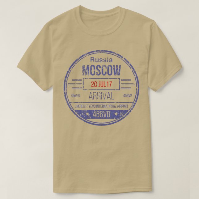 Camiseta Rusia Moscú (Diseño del anverso)