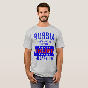 Camiseta Rusia no hizo que vota por el triunfo Hillary hizo