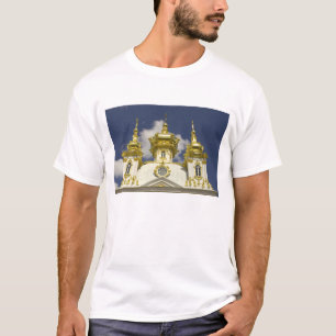 Camiseta Rusia. Petrodvorets. Palacio Peterhof. Pedro el 4
