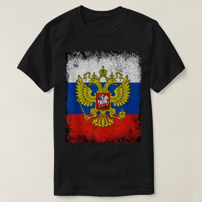 Camiseta Rusia Rusia Escudo de armas Mos de la Federación d (Diseño del anverso)