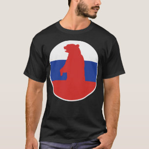 Camiseta Rusia tiene bandera nacional rusa