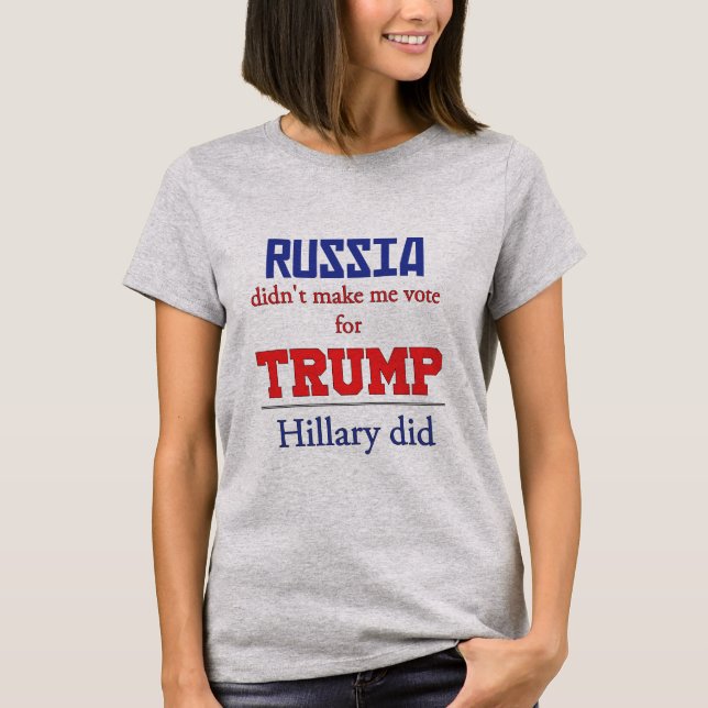 Camiseta Rusia, triunfo, Hillary (Anverso)
