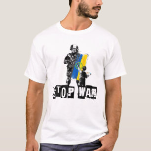 Camiseta RUSIA UCRANIA DETENER LA GUERRA Por la Paz Mundial