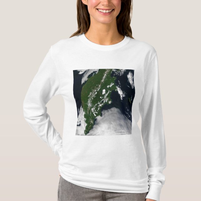 Camiseta Rusiaanto: ½ península de Kamchatka (Anverso)